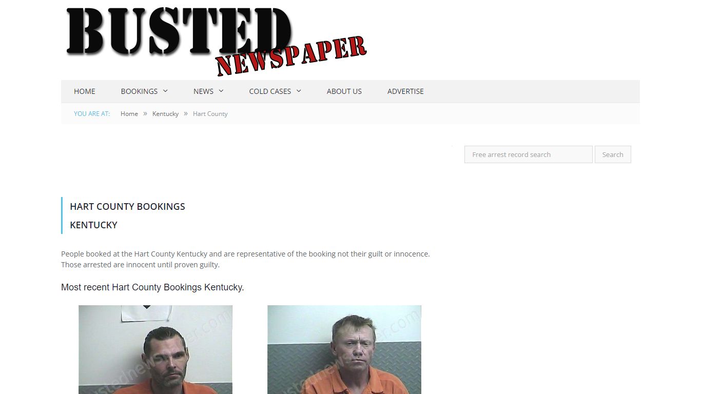 Hart County, KY Mugshots - BUSTEDNEWSPAPER.COM